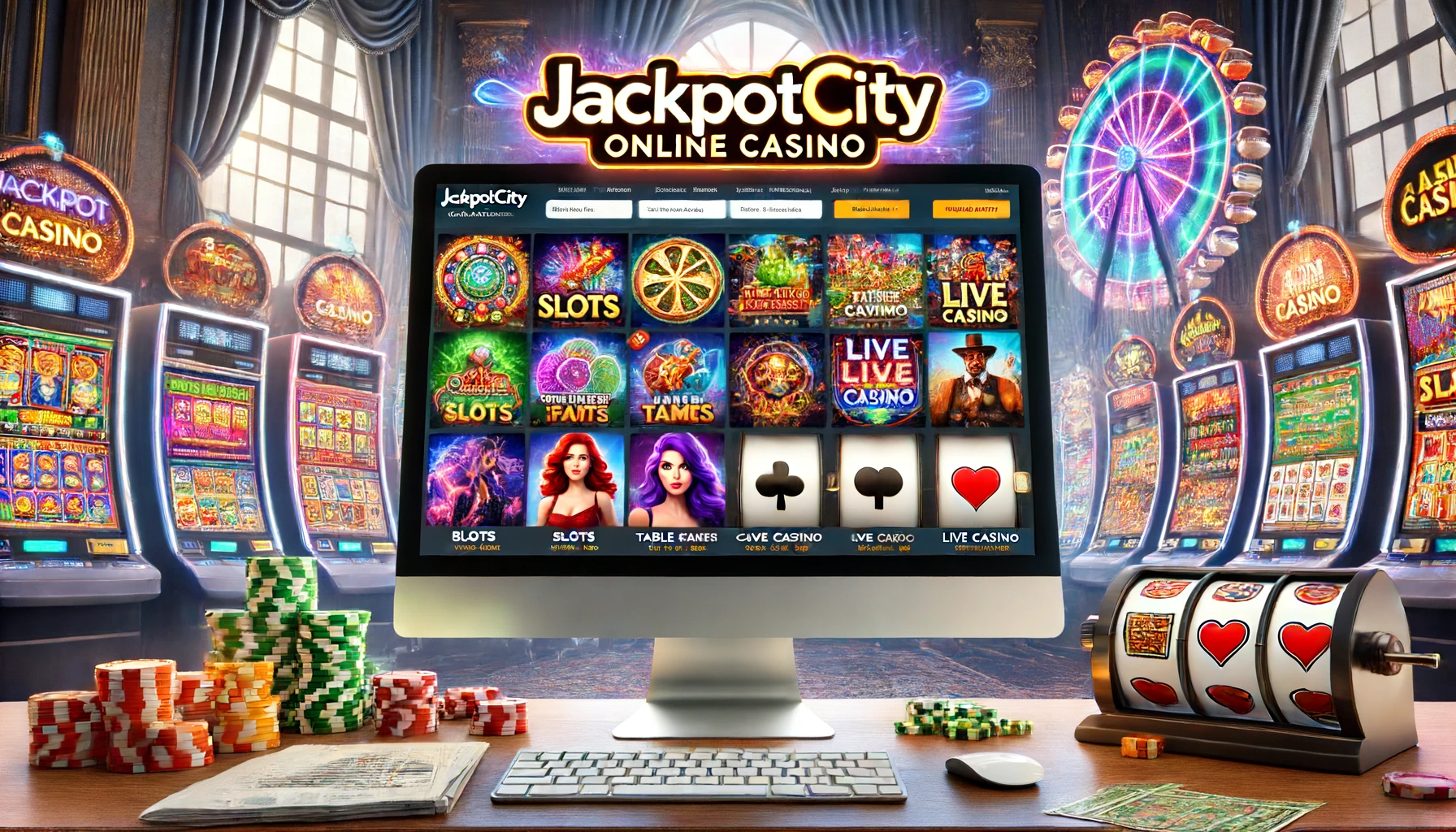 Jackpot City Casino Interface